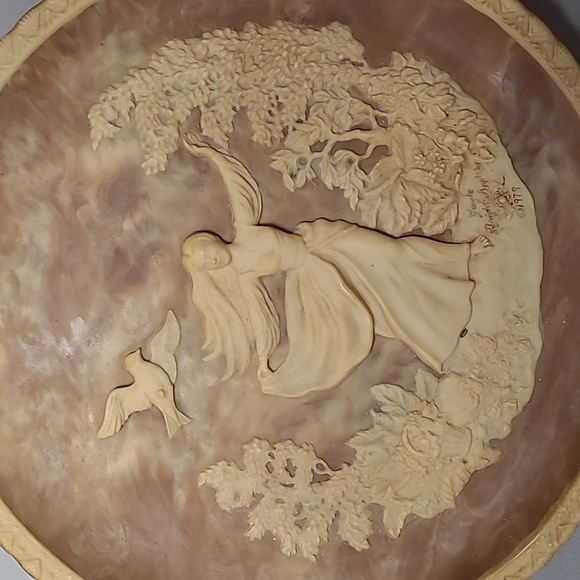 1979 Incolay Stone Cameo "to a skylark" Gayle Bright Appleby Limited Edition - Picture 3 of 15